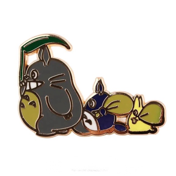3/$15 Studio Ghibli My Neighbor Totoro Group Enamel Pin Brooch - Picture 1 of 5